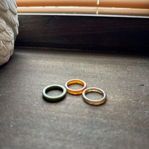 Set of Three Colorful Rings